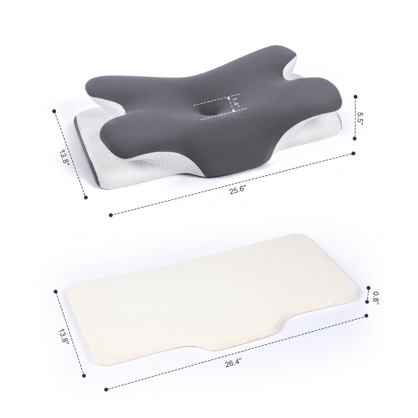 VIPfree Cooling Memory Foam Neck Pillow