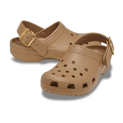 Crocs Classic Metallic Buckle Clogs
