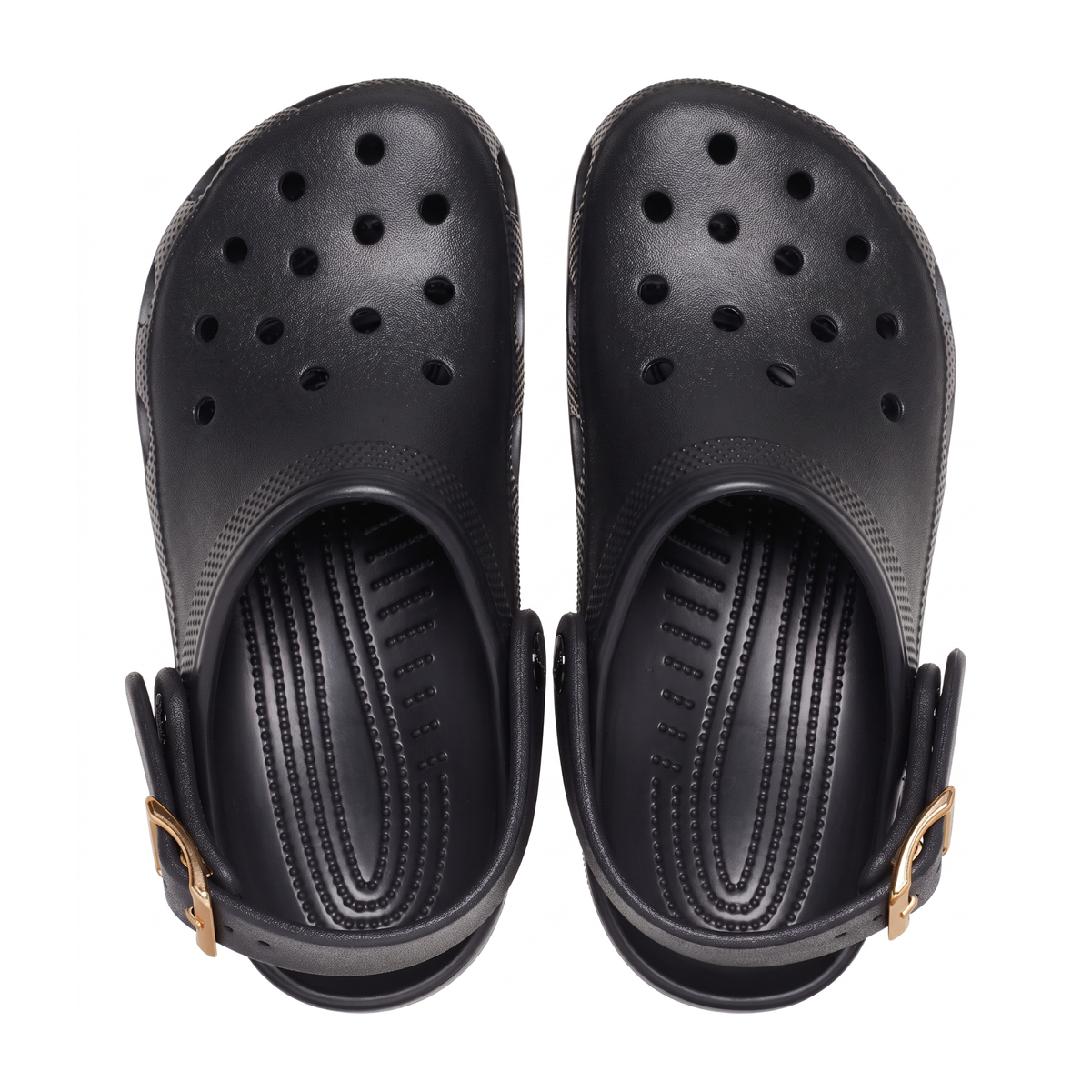 Crocs Classic Metallic Buckle Clogs