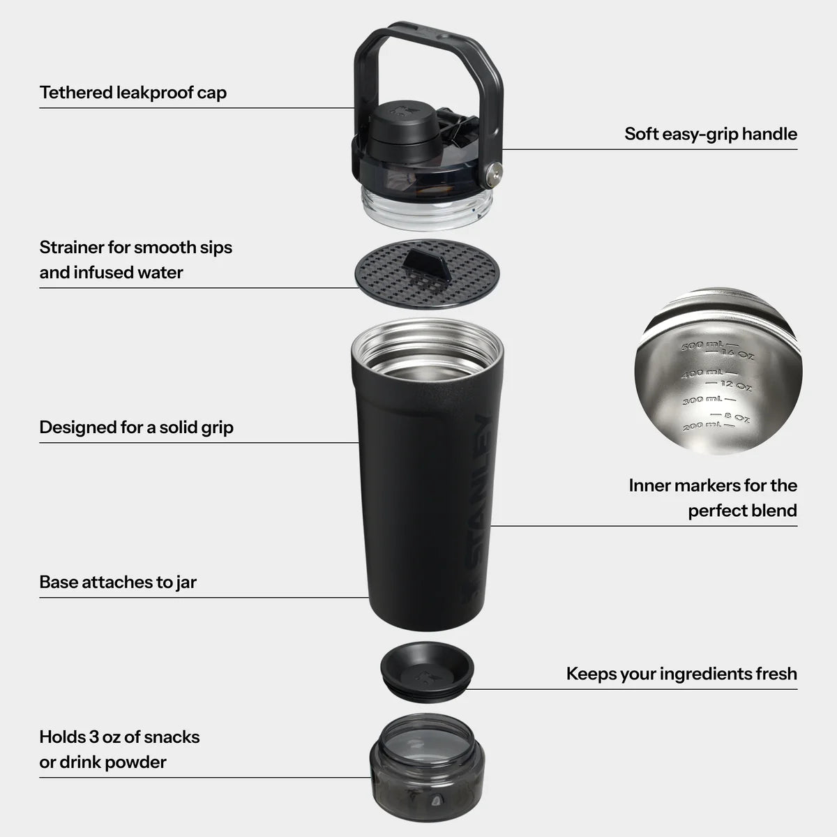 Stanley Vitalize Shaker Bottle | 20 oz / 591 mL