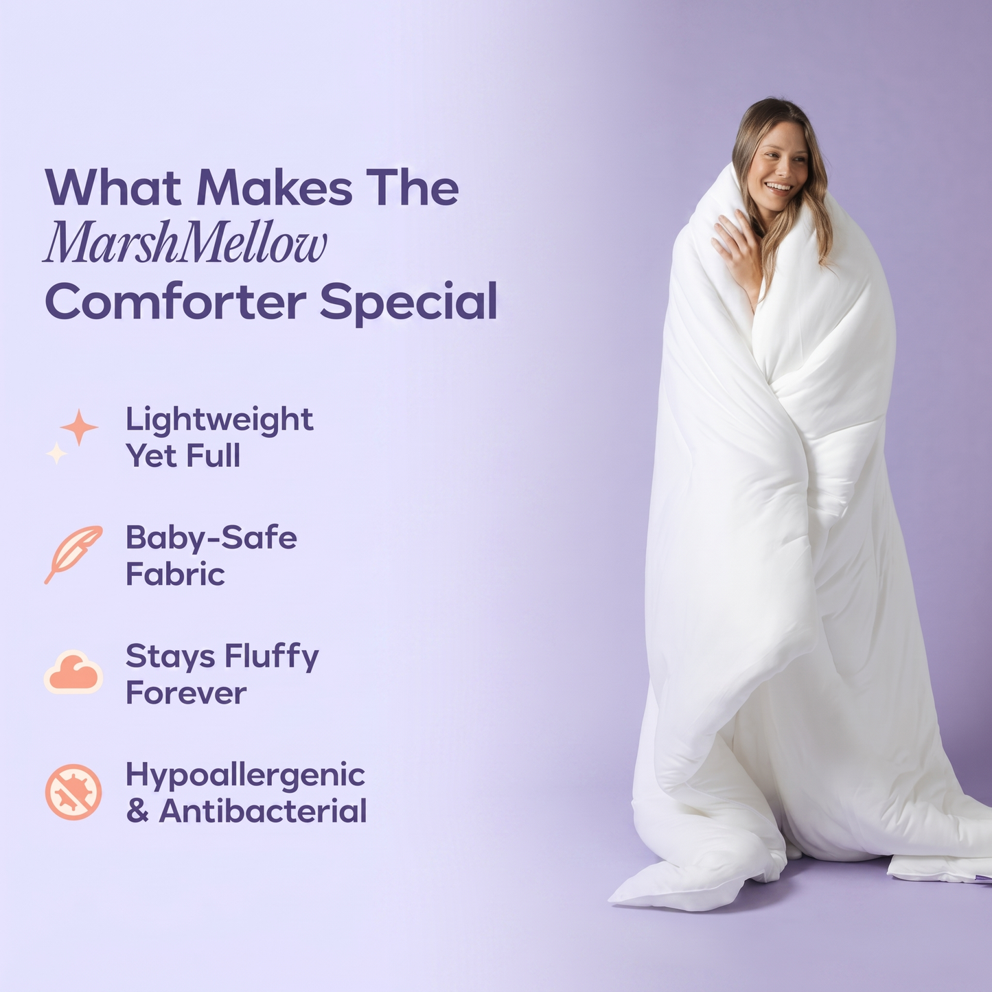 Verelle Marshmallow Comforter