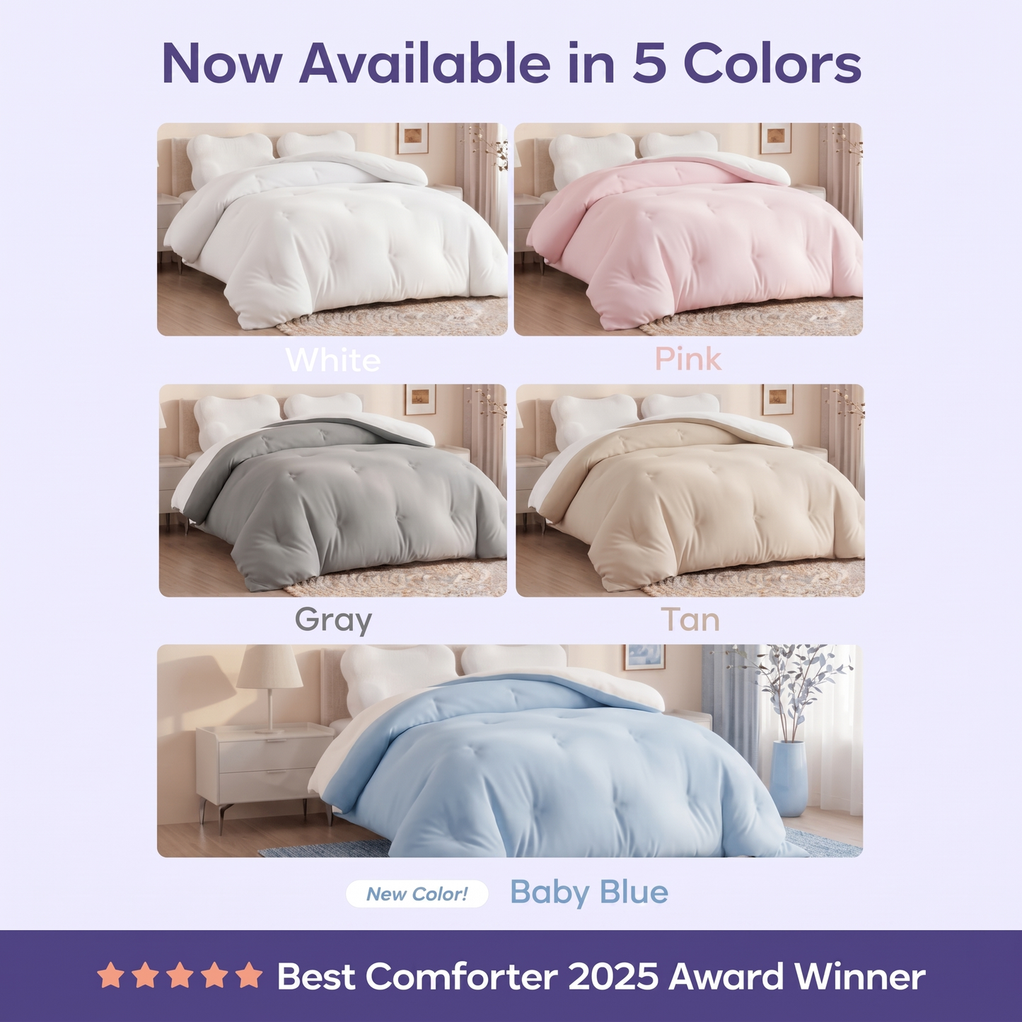 Verelle Marshmallow Comforter