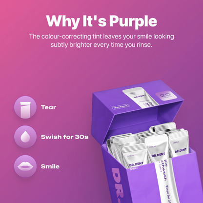 DR.DENT Purple Mouthwash Sachets