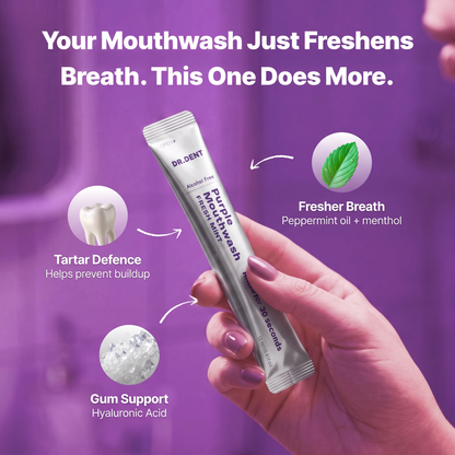 DR.DENT Purple Mouthwash Sachets