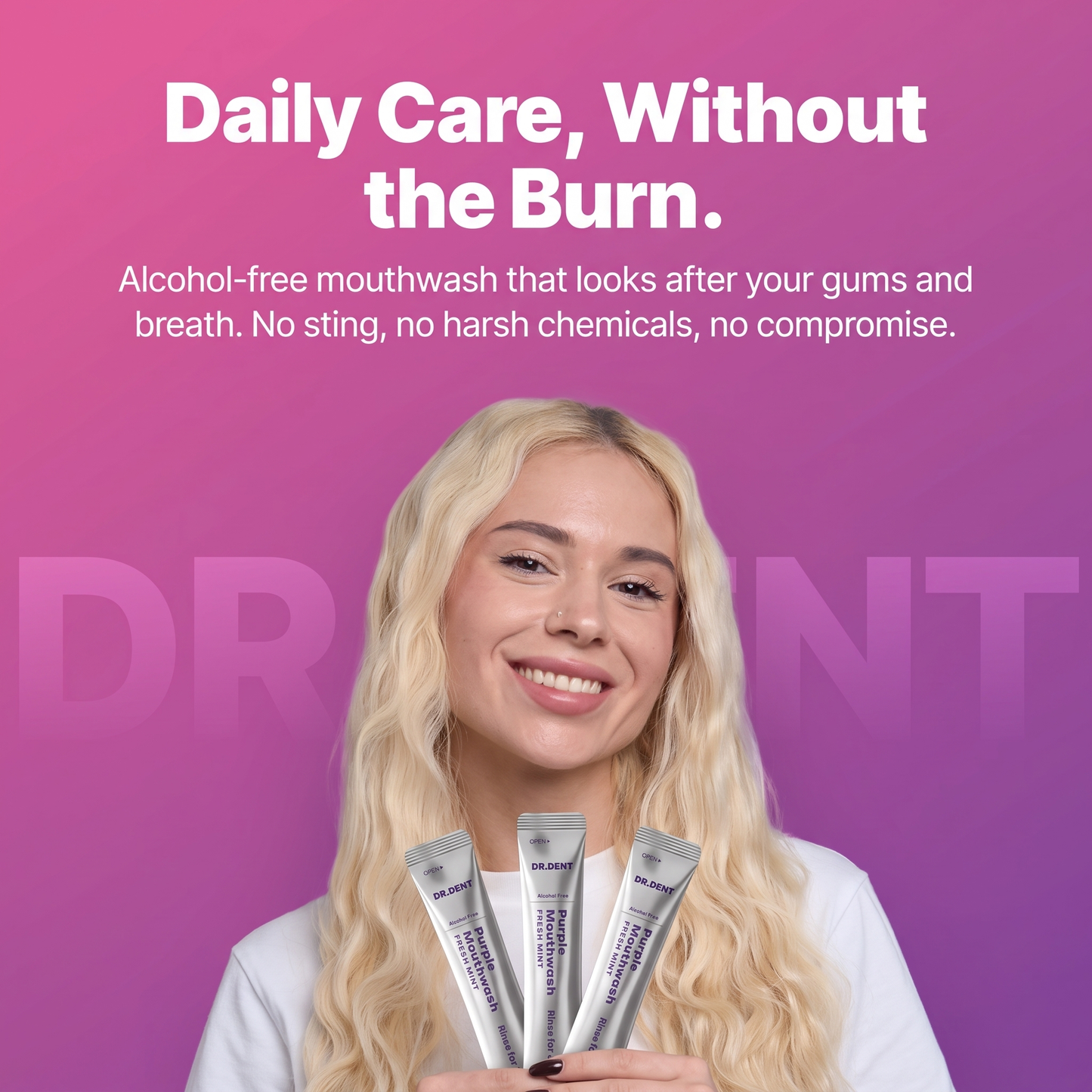 DR.DENT Purple Mouthwash Sachets