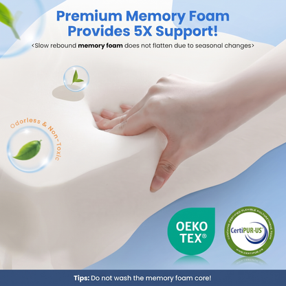 VIPfree Cooling Memory Foam Neck Pillow